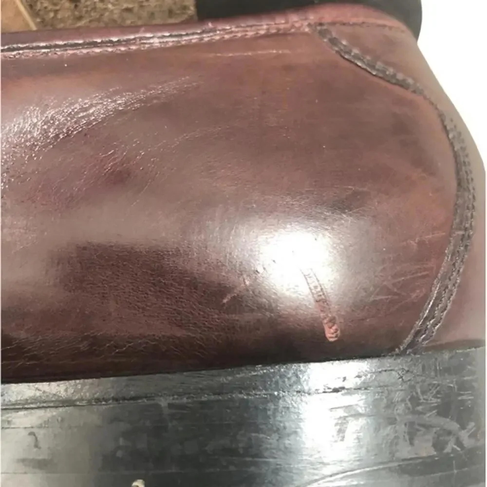 Johnston‎ & Murphy cordovan leather tasseled dress slip on shoe size 11W